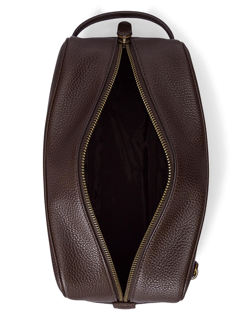 Bolsa neceser de piel bovino para hombre 4
