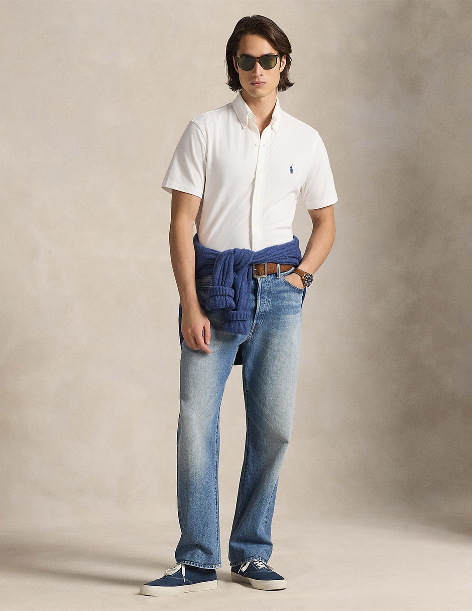 Camisa casual de algodón manga corta para hombre 3