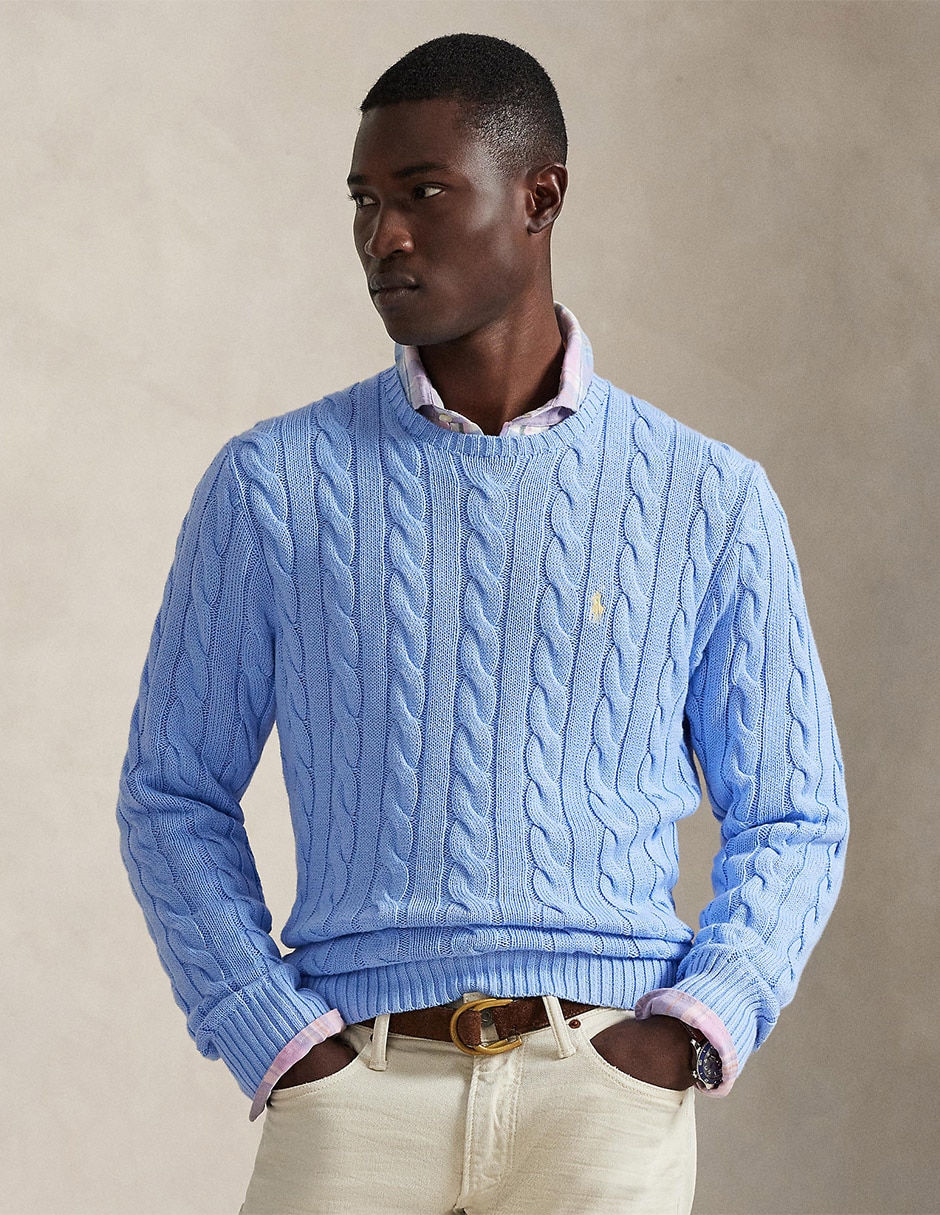 Suéter cuello redondo para hombre