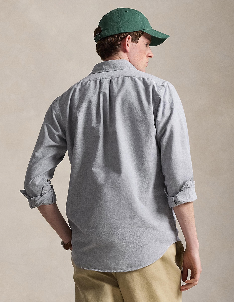 Camisa casual de algodón manga larga para hombre 2