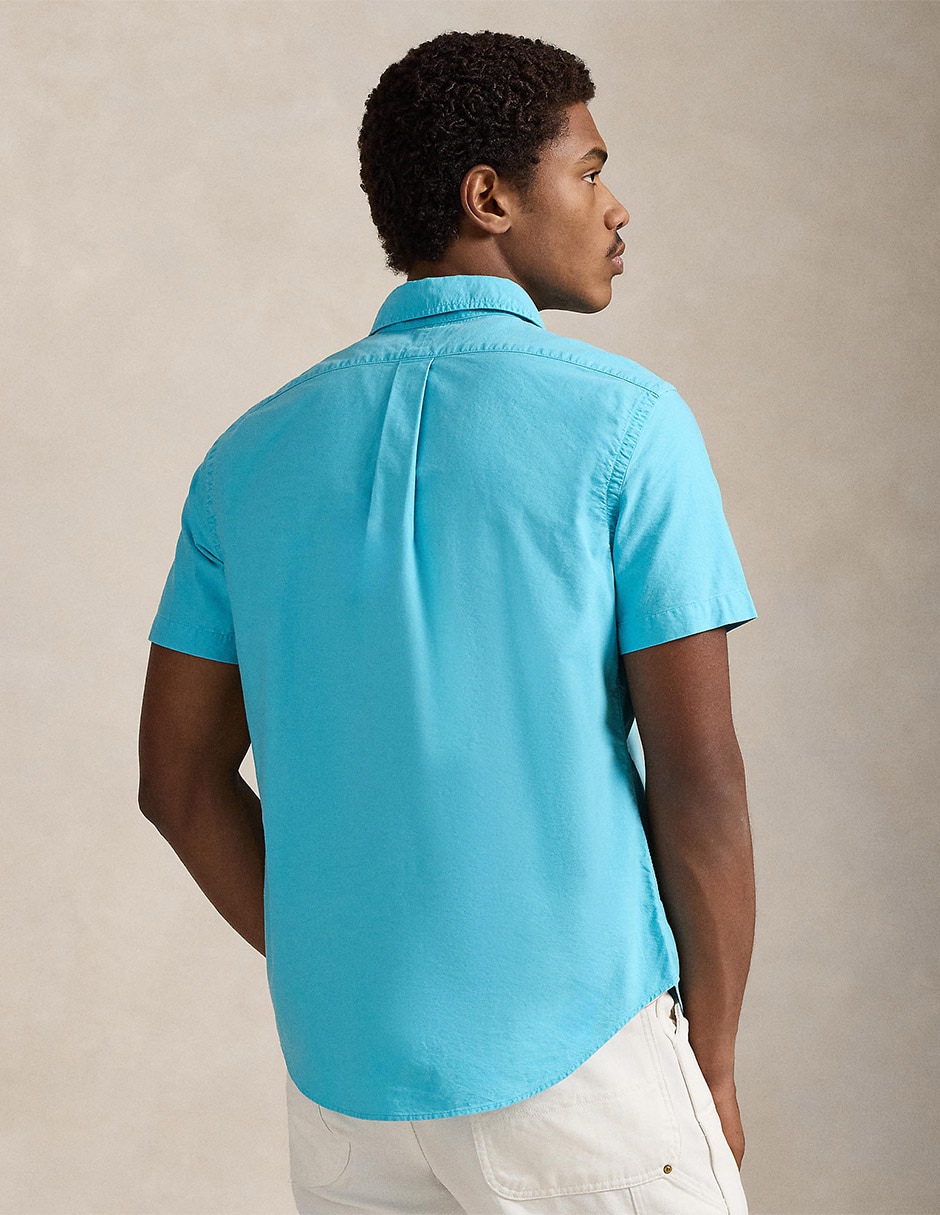 Camisa casual de algodón manga corta para hombre 2