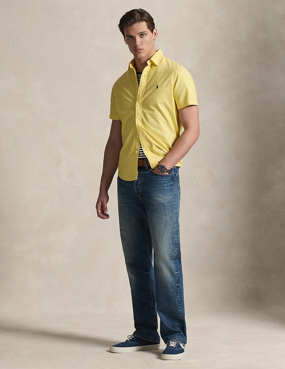 Camisa casual de algodón manga corta para hombre 3