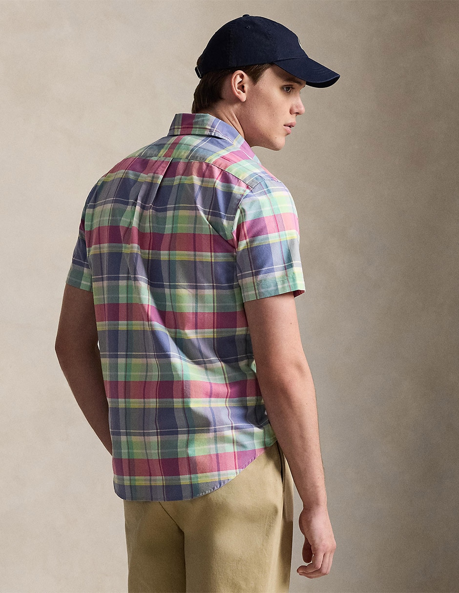 Camisa casual de algodón manga corta para hombre 2