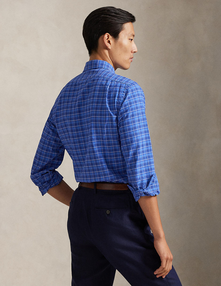 Camisa business casual de algodón manga larga para hombre 2