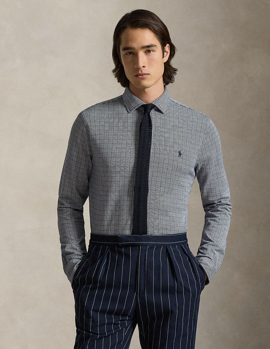 Camisa business casual de algodón manga larga para hombre Camisa business casual de algodón manga larga para hombre