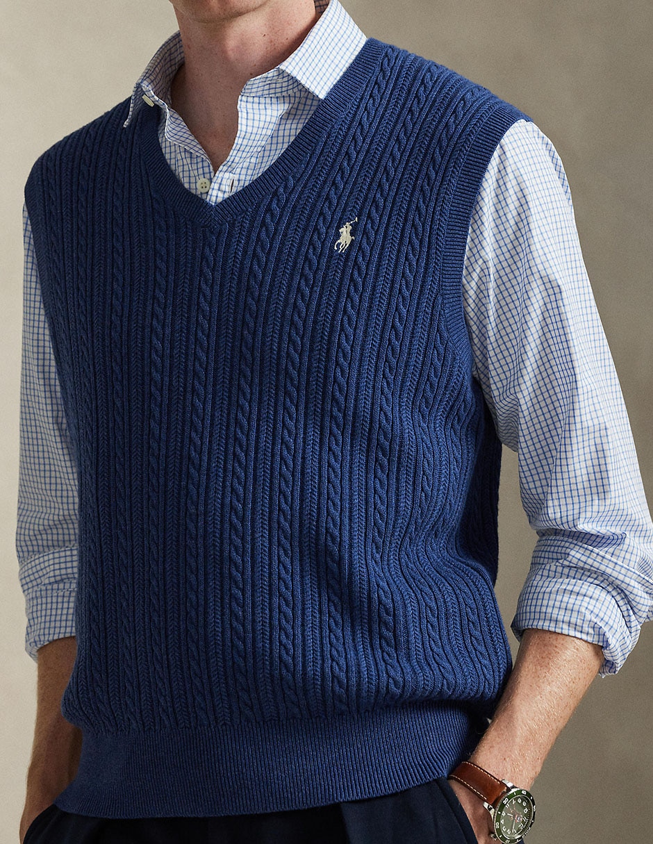 Chaleco trenzado para hombre 4