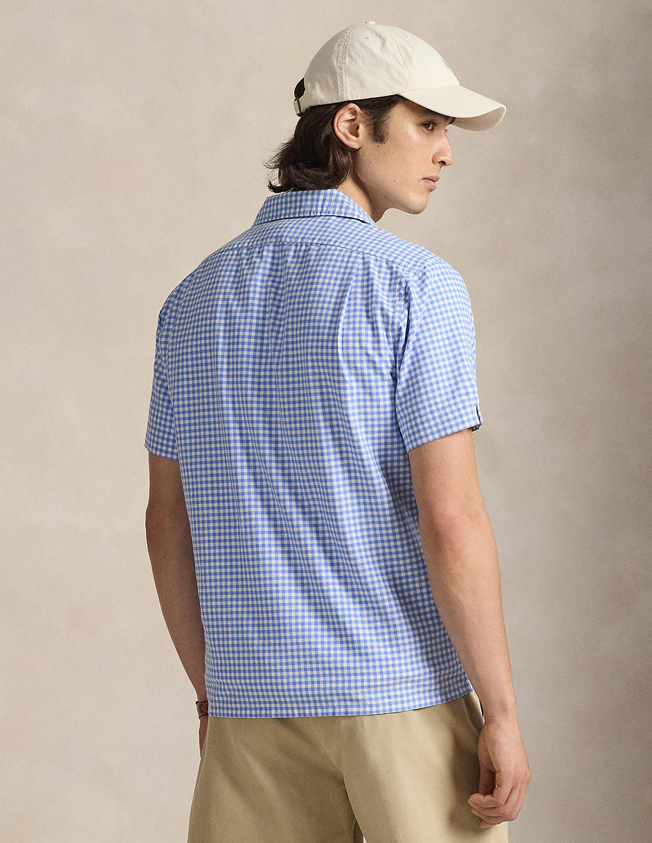Camisa casual de algodón manga corta para hombre 2