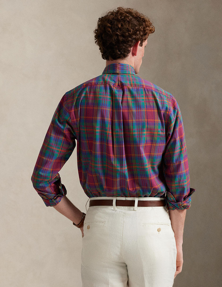 Camisa casual manga larga para hombre 2