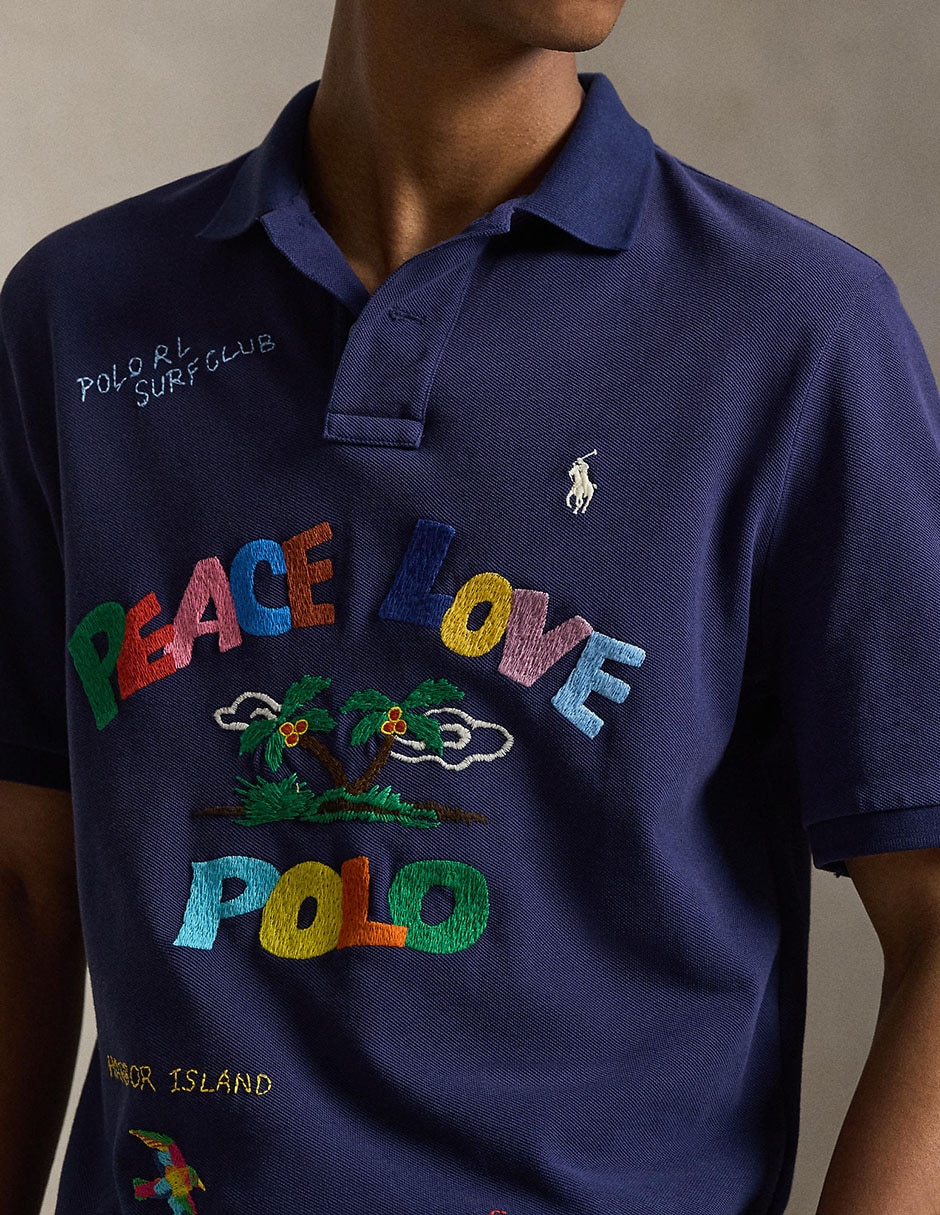Playera tipo polo Surf Club para hombre 4