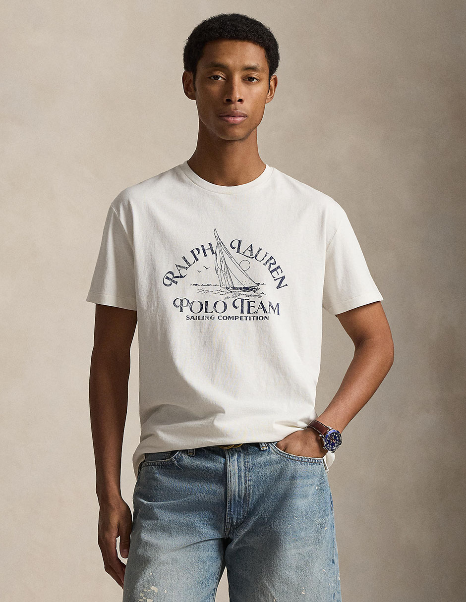 Playera cuello redondo para hombre