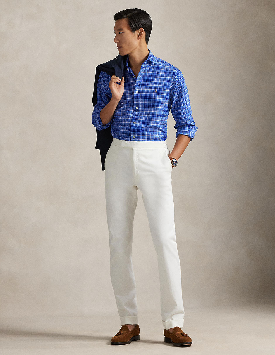 Camisa business casual de algodón manga larga para hombre 3