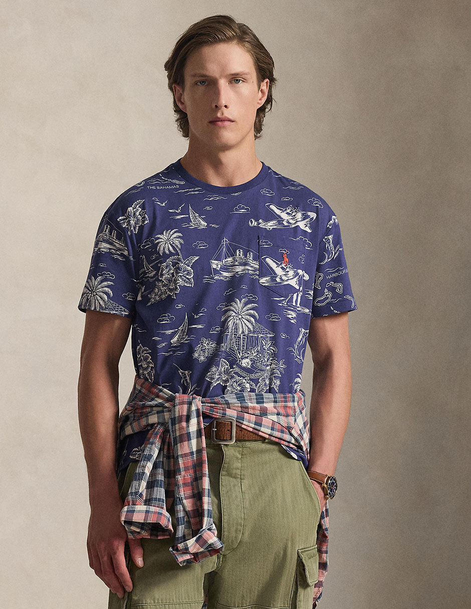 Playera cuello redondo para hombre