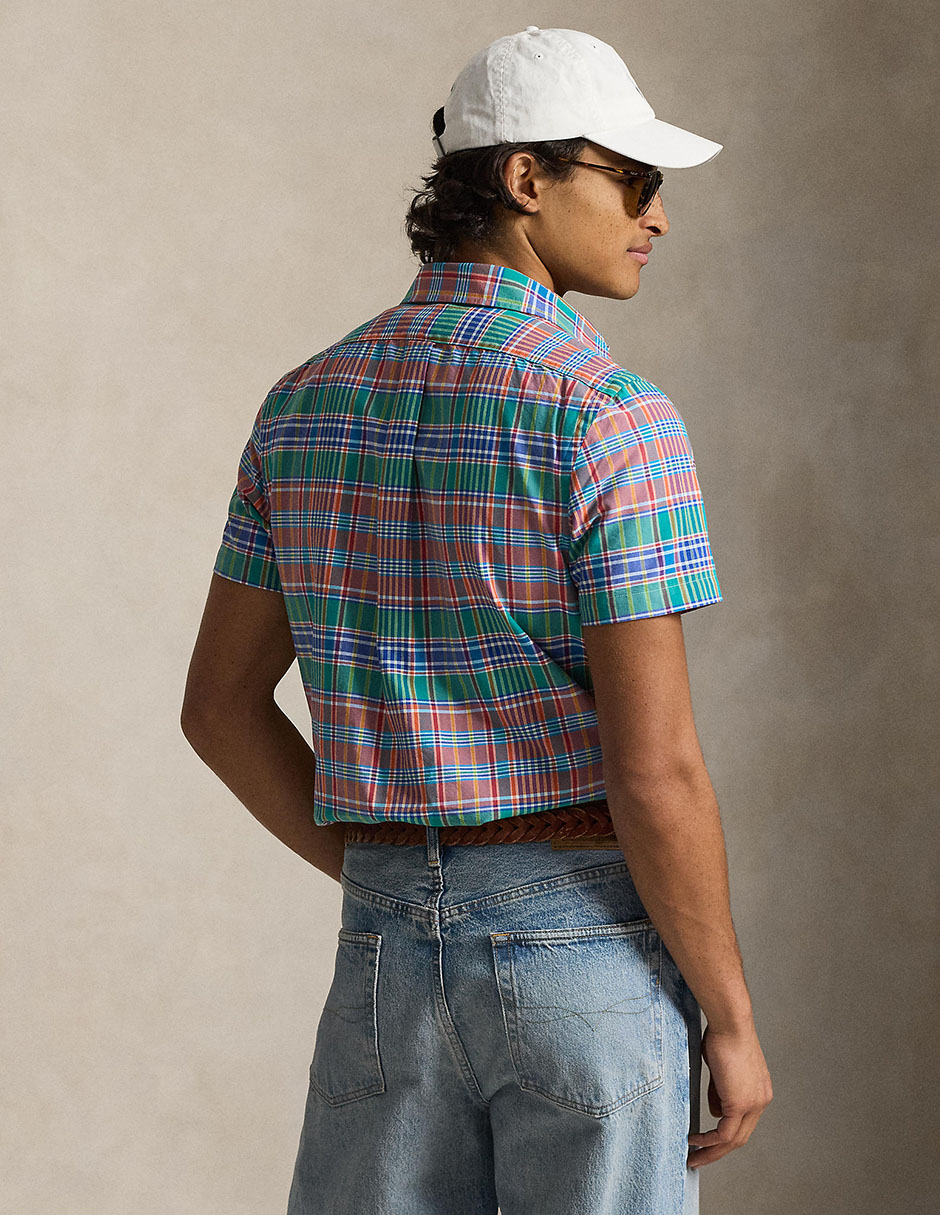Camisa casual de algodón manga corta para hombre 2