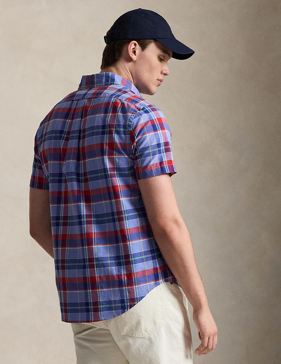 Camisa casual de algodón manga corta para hombre 2