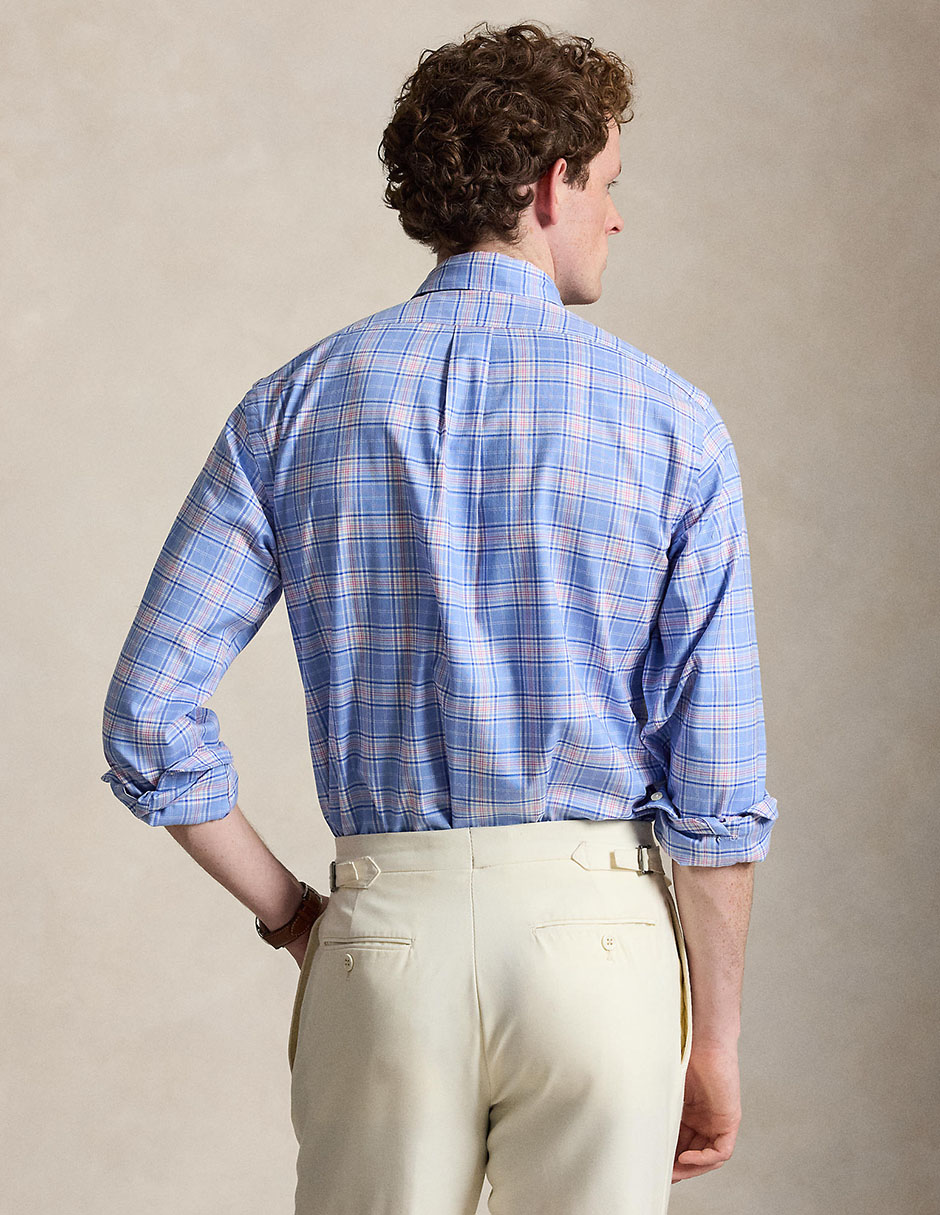 Camisa business casual de algodón manga larga para hombre 2