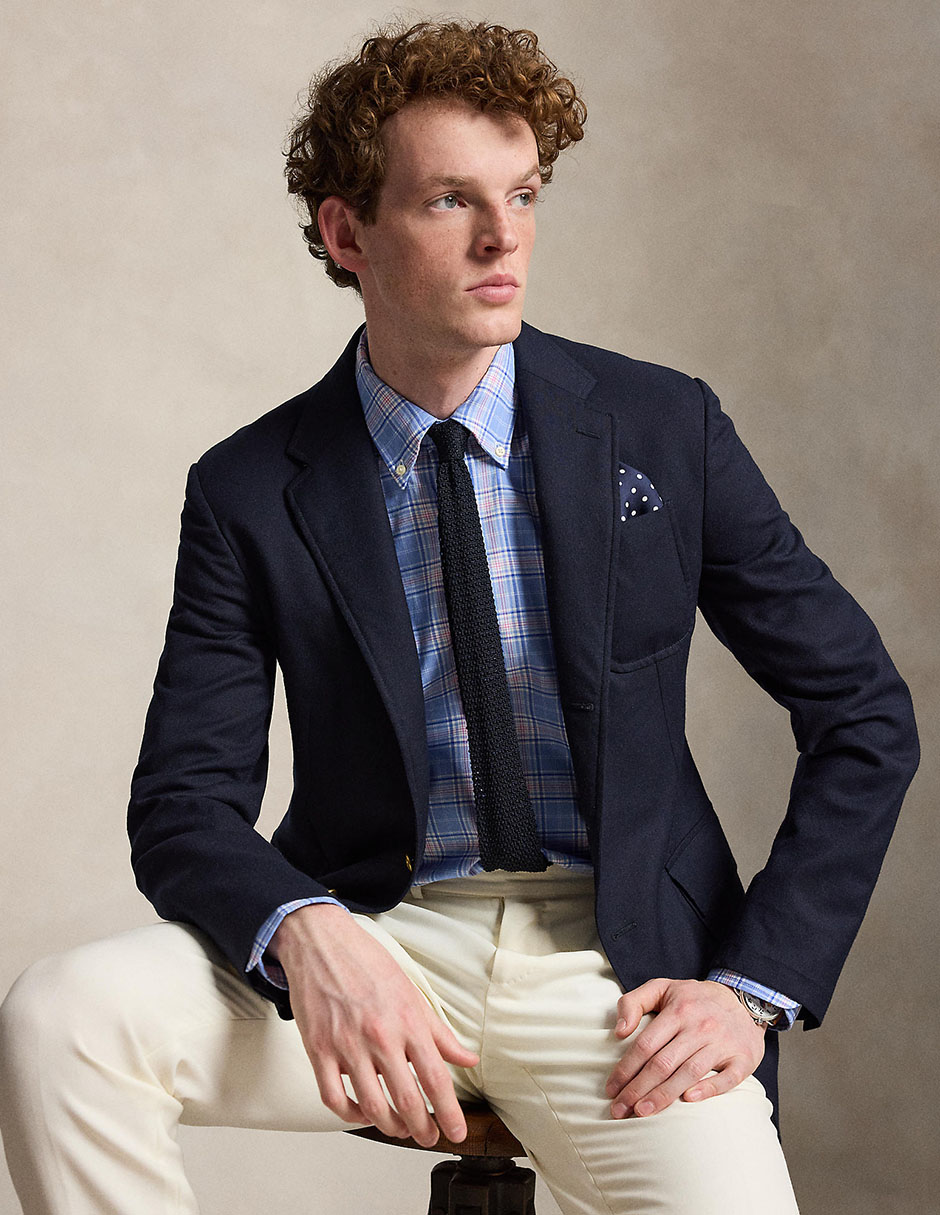Camisa business casual de algodón manga larga para hombre 4