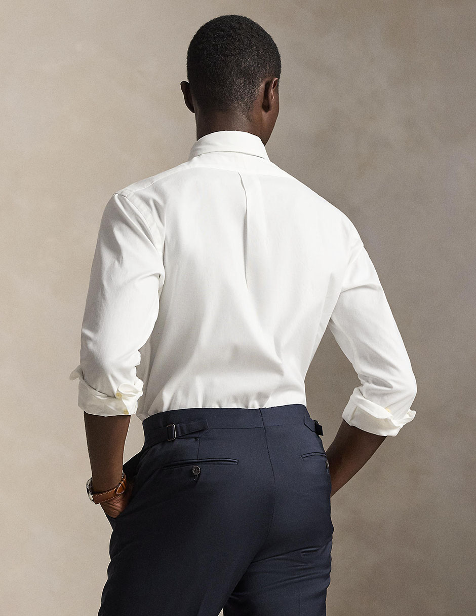 Camisa business casual de algodón manga larga para hombre 2