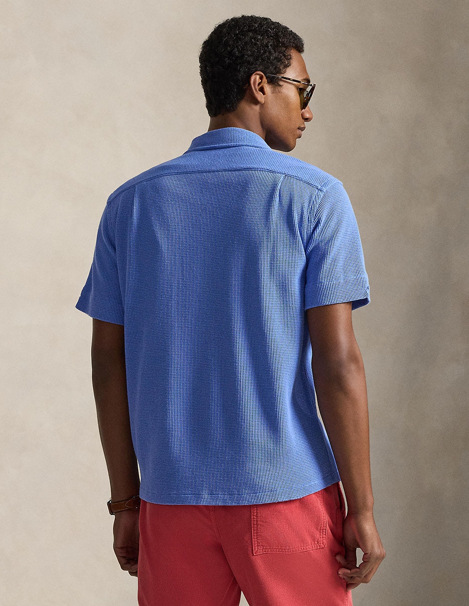 Camisa casual de algodón manga corta para hombre 2