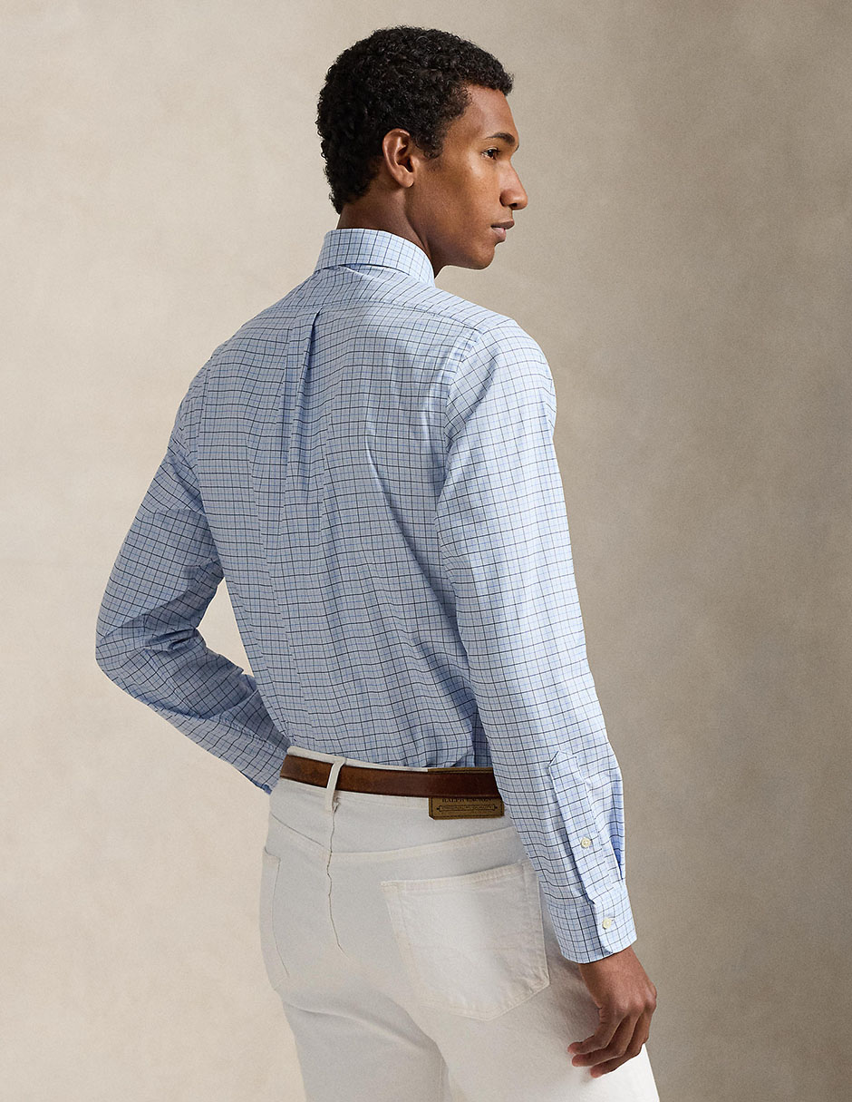 Camisa business casual de algodón manga larga para hombre 2