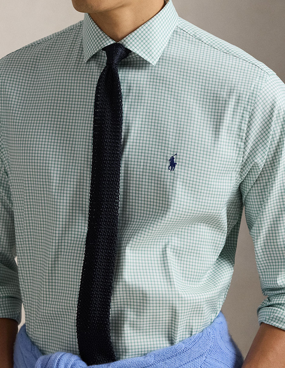 Camisa casual de algodón manga larga para hombre 4