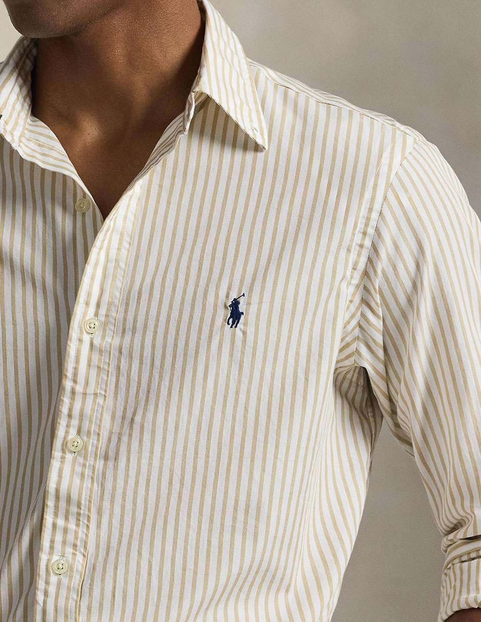 Camisa casual de algodón manga larga para hombre 4