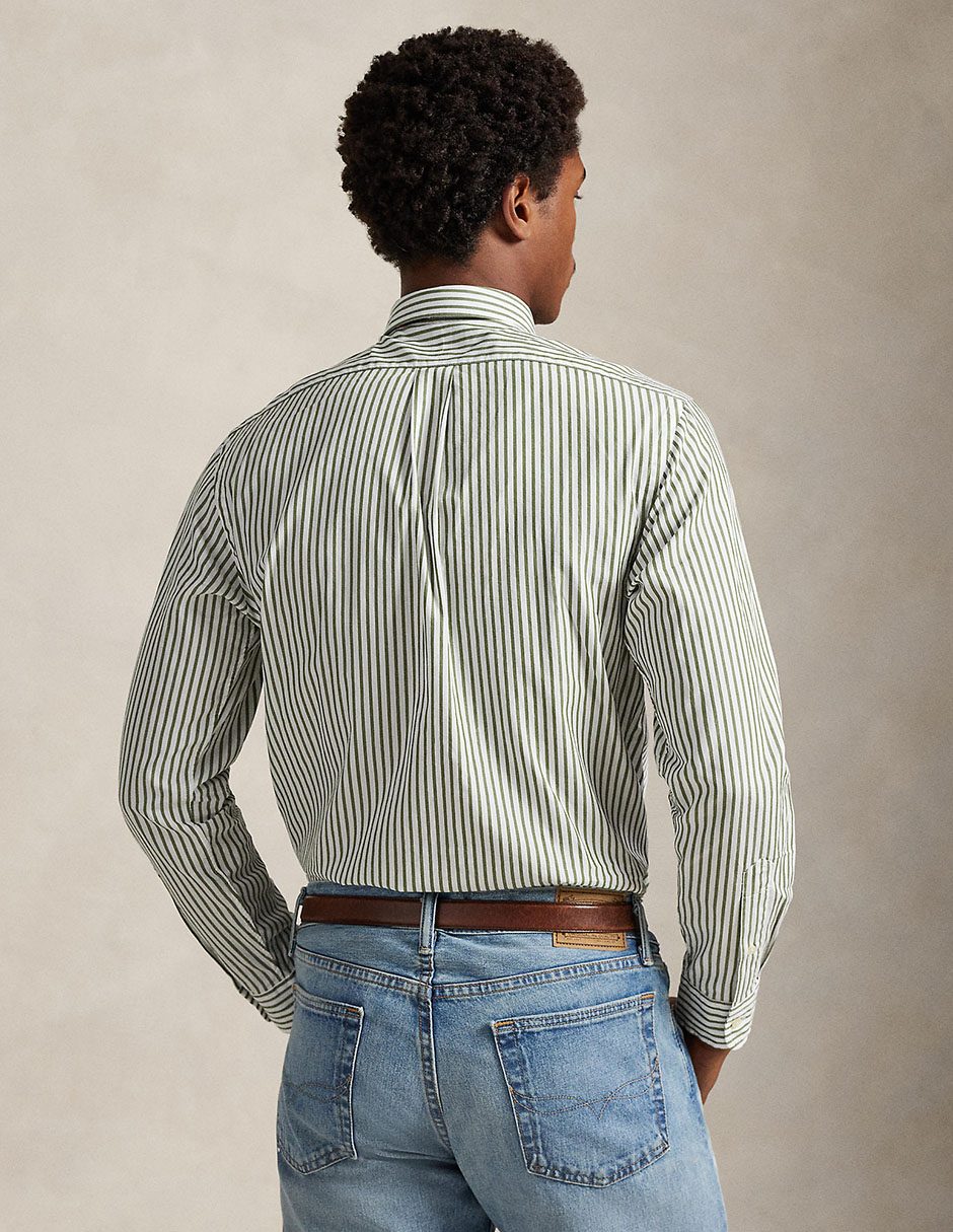 Camisa business casual de algodón manga larga para hombre 2