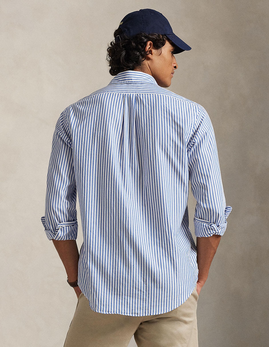 Camisa casual de algodón manga larga para hombre 2