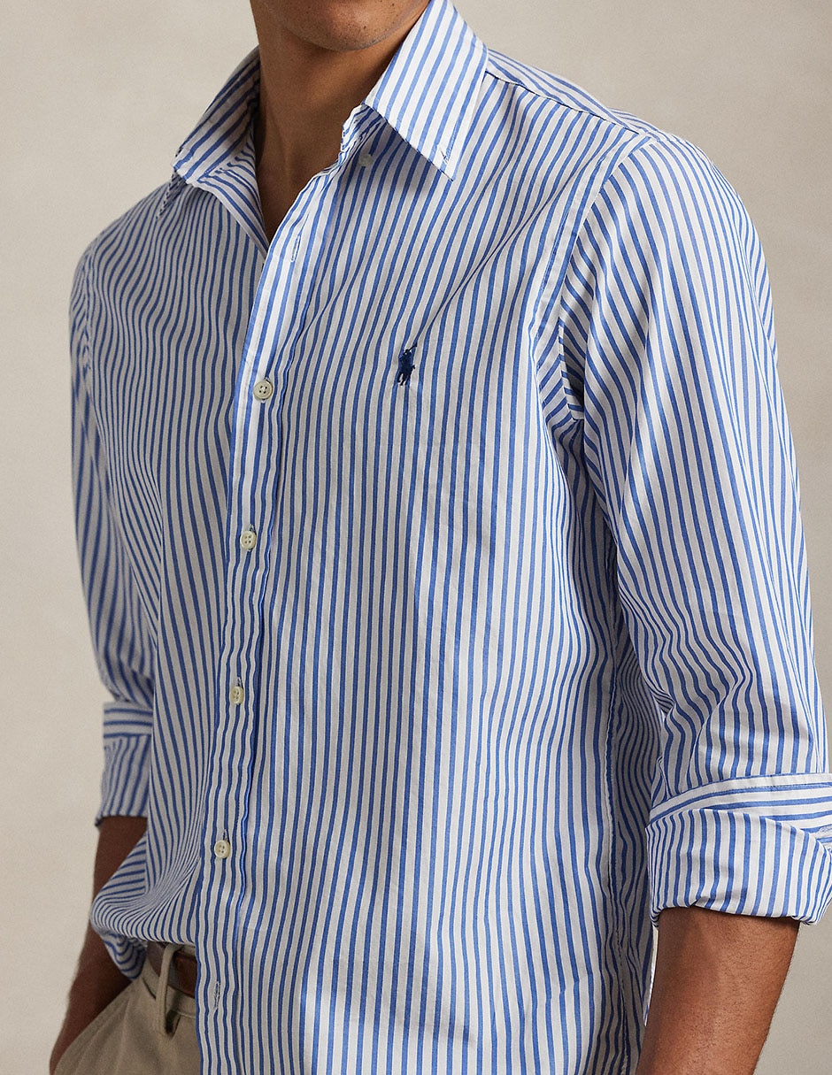 Camisa casual de algodón manga larga para hombre 4