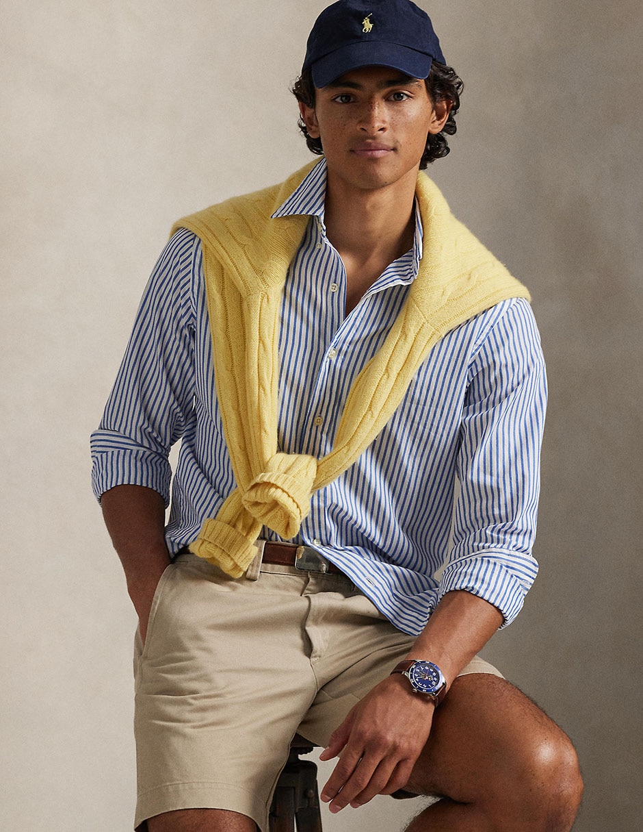 Camisa casual de algodón manga larga para hombre 5