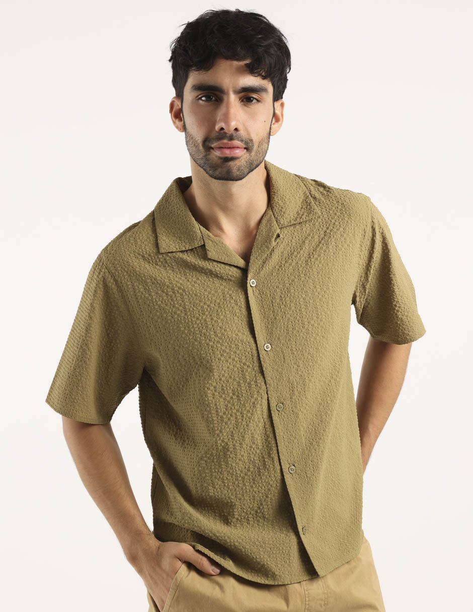 Camisa casual manga corta para hombre Camisa casual manga corta para hombre
