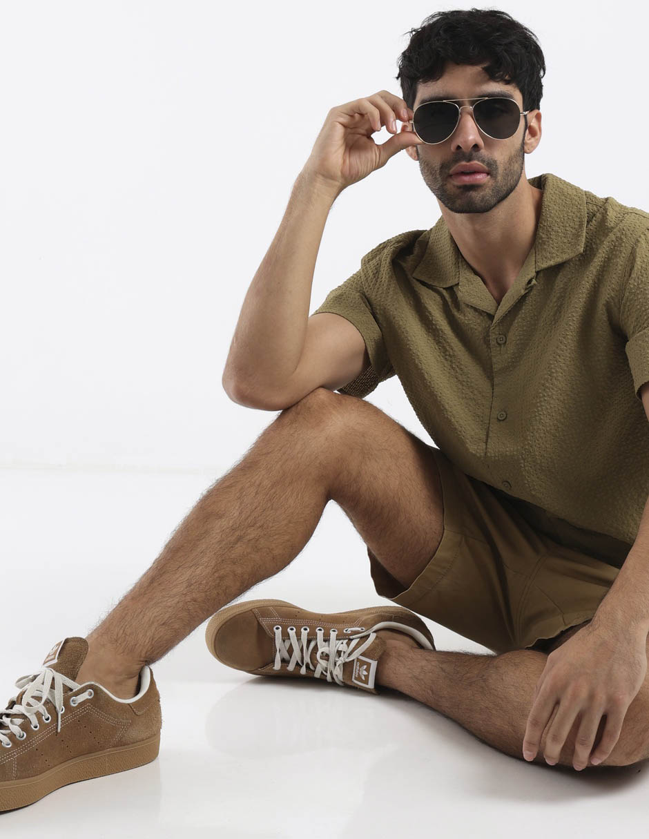 Camisa casual manga corta para hombre 3