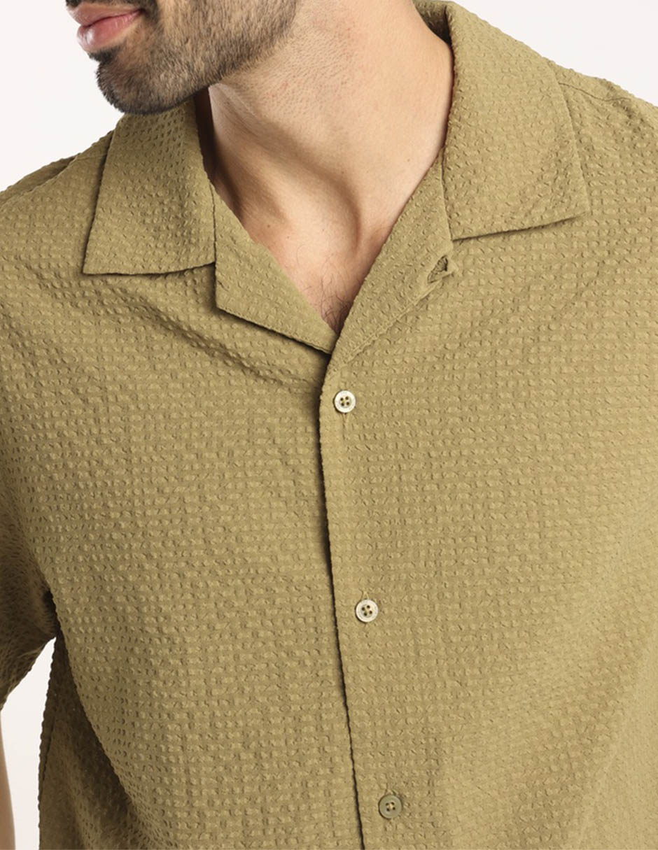 Camisa casual manga corta para hombre 4