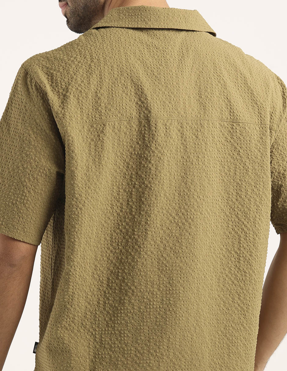 Camisa casual manga corta para hombre 5