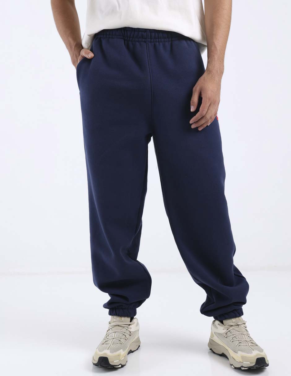 Pants regular con elástico para hombre