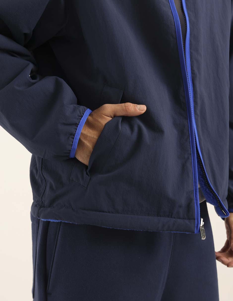 Chamarra casual reversible para hombre 4