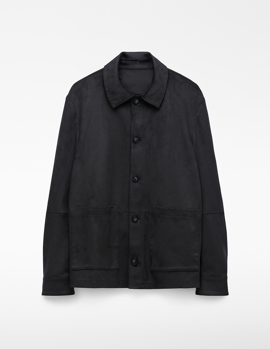 Sobrecamisa casual manga larga para hombre 5