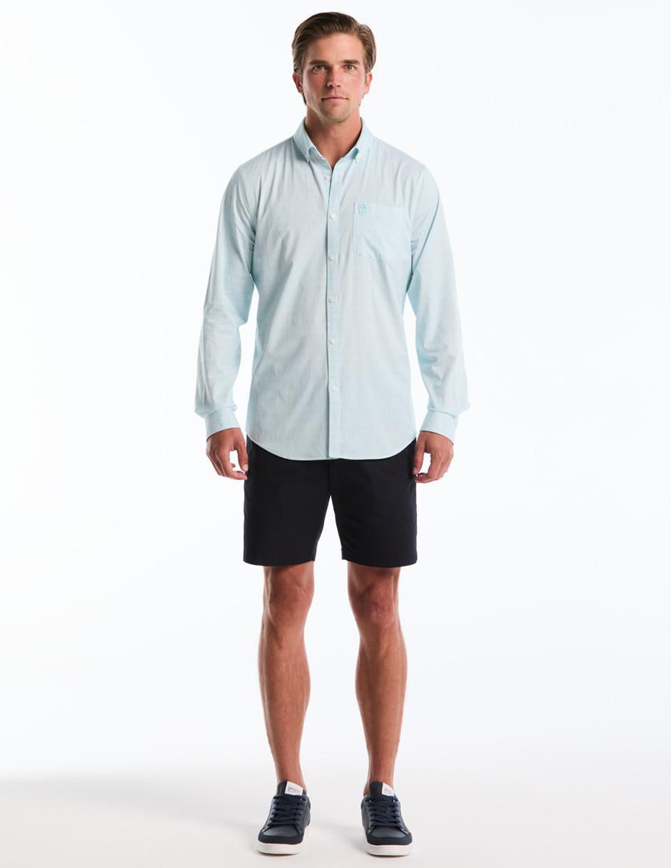 Camisa casual manga larga para hombre 4