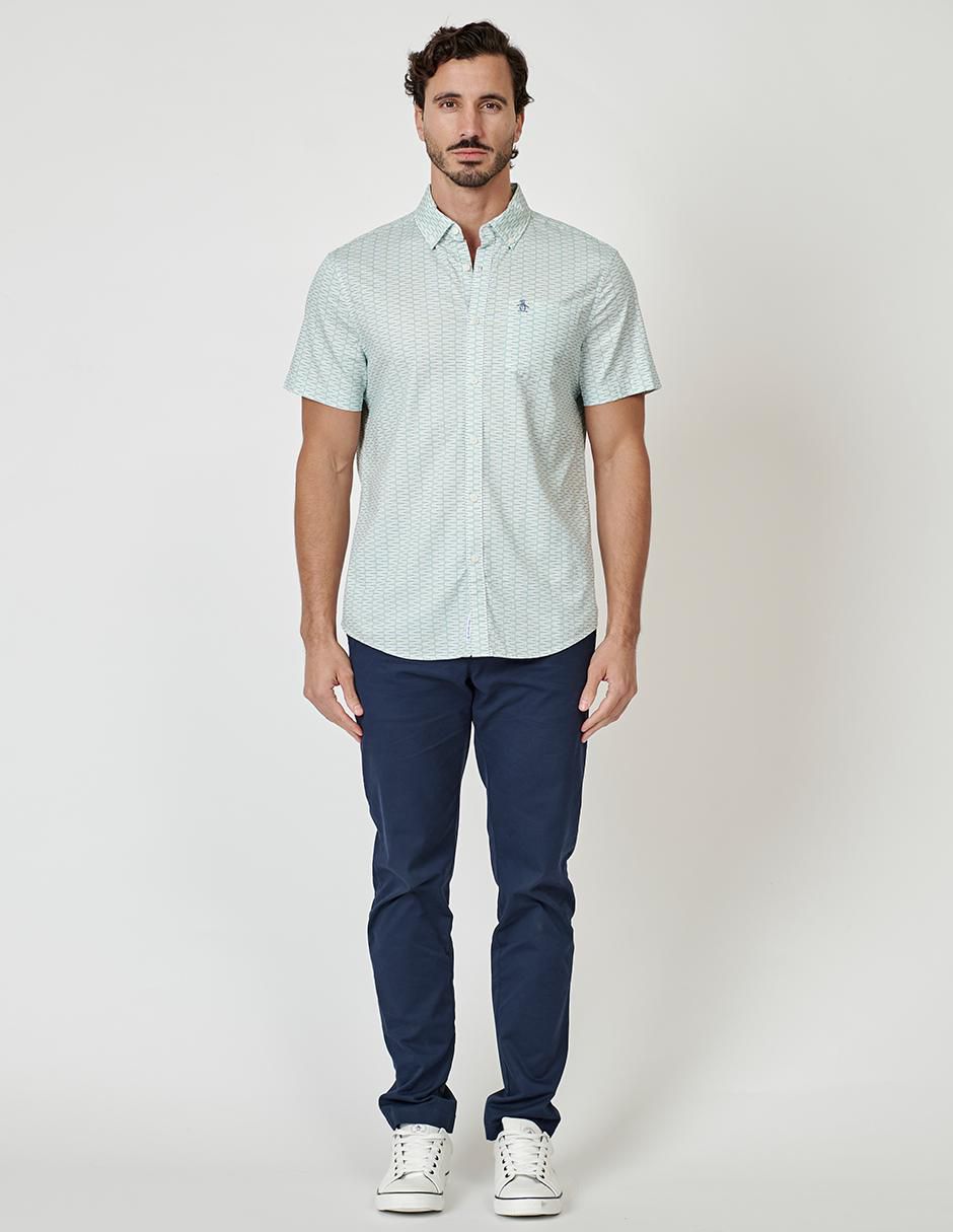 Camisa casual manga corta para hombre 4
