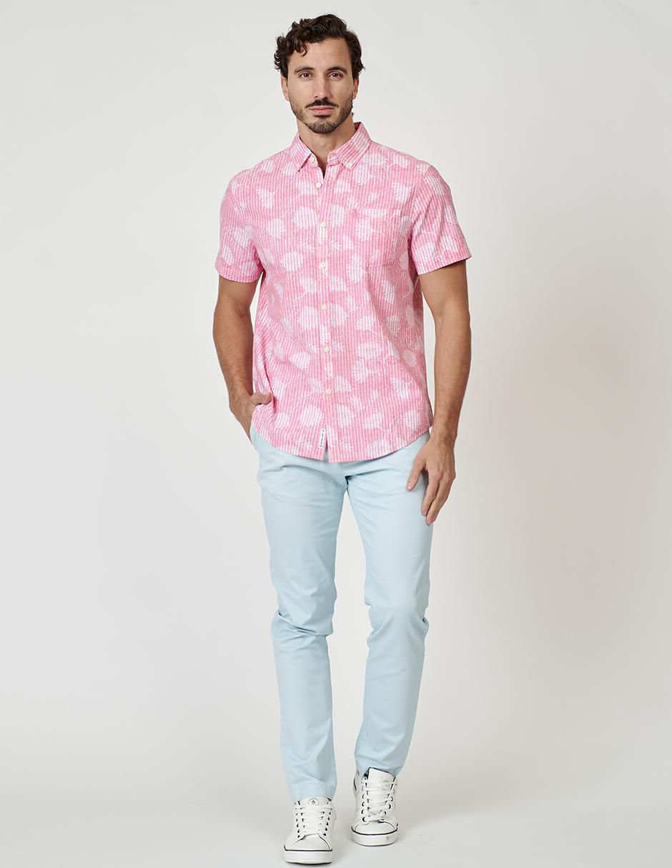 Camisa casual manga corta para hombre 4