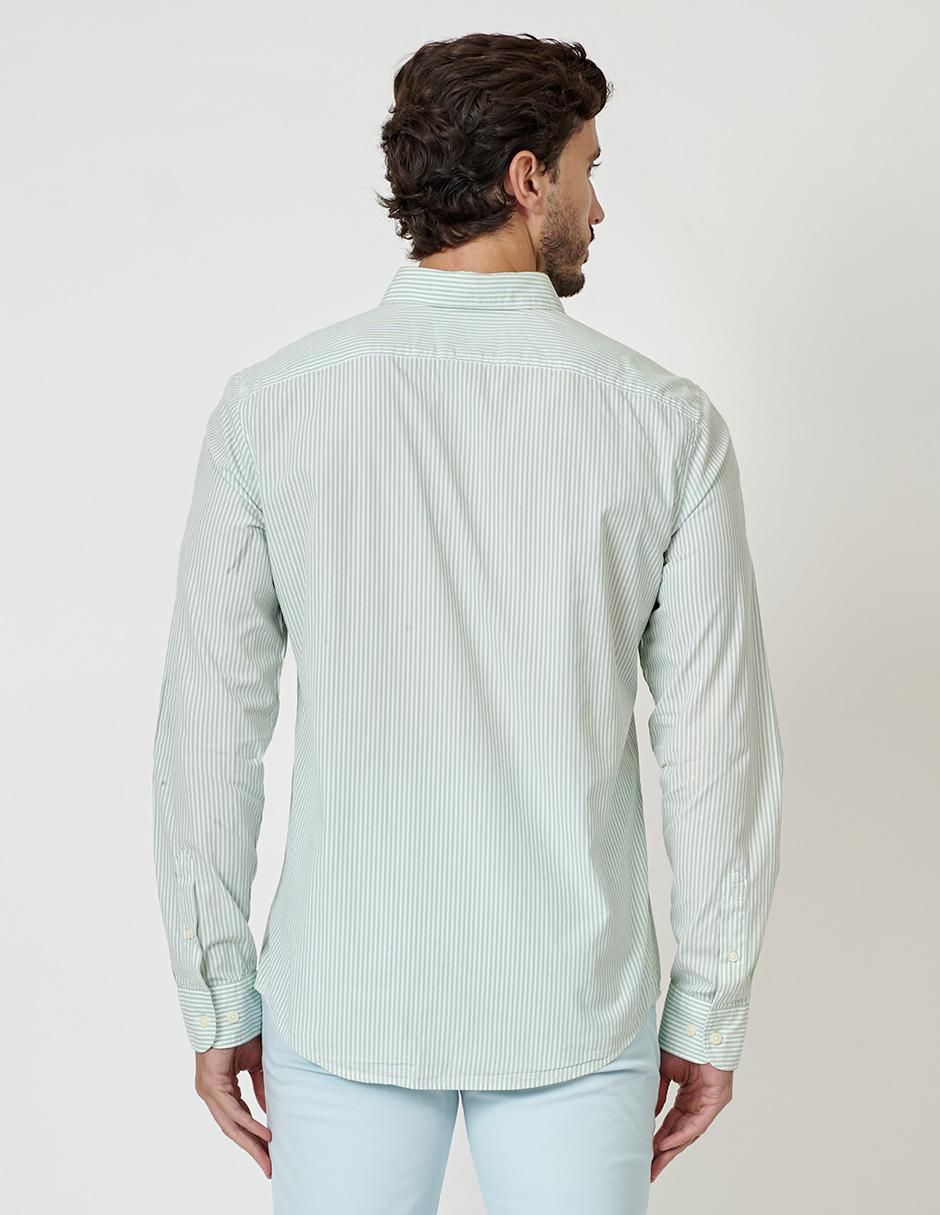 Camisa casual de algodón manga larga para hombre 3
