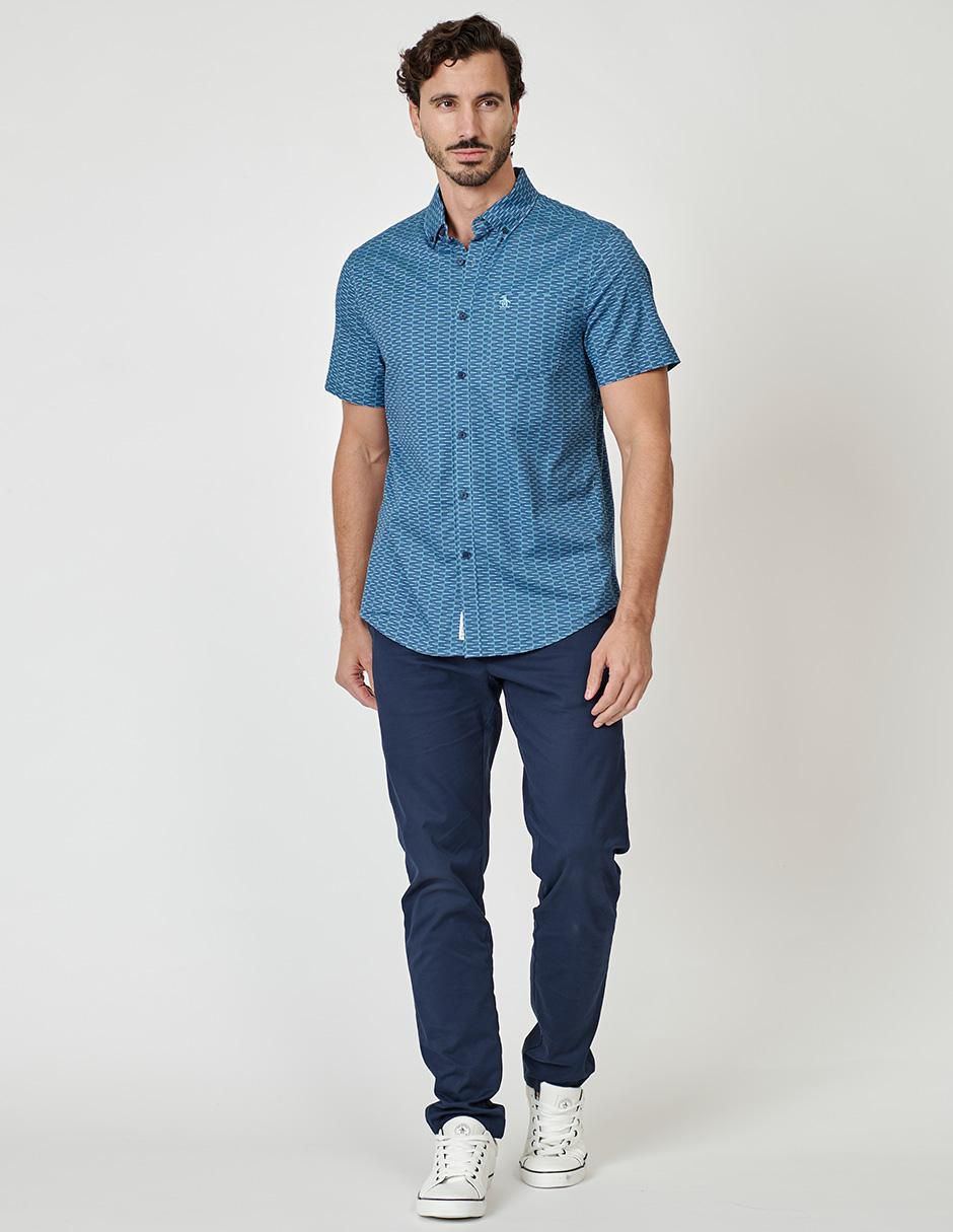 Camisa casual manga corta para hombre 4