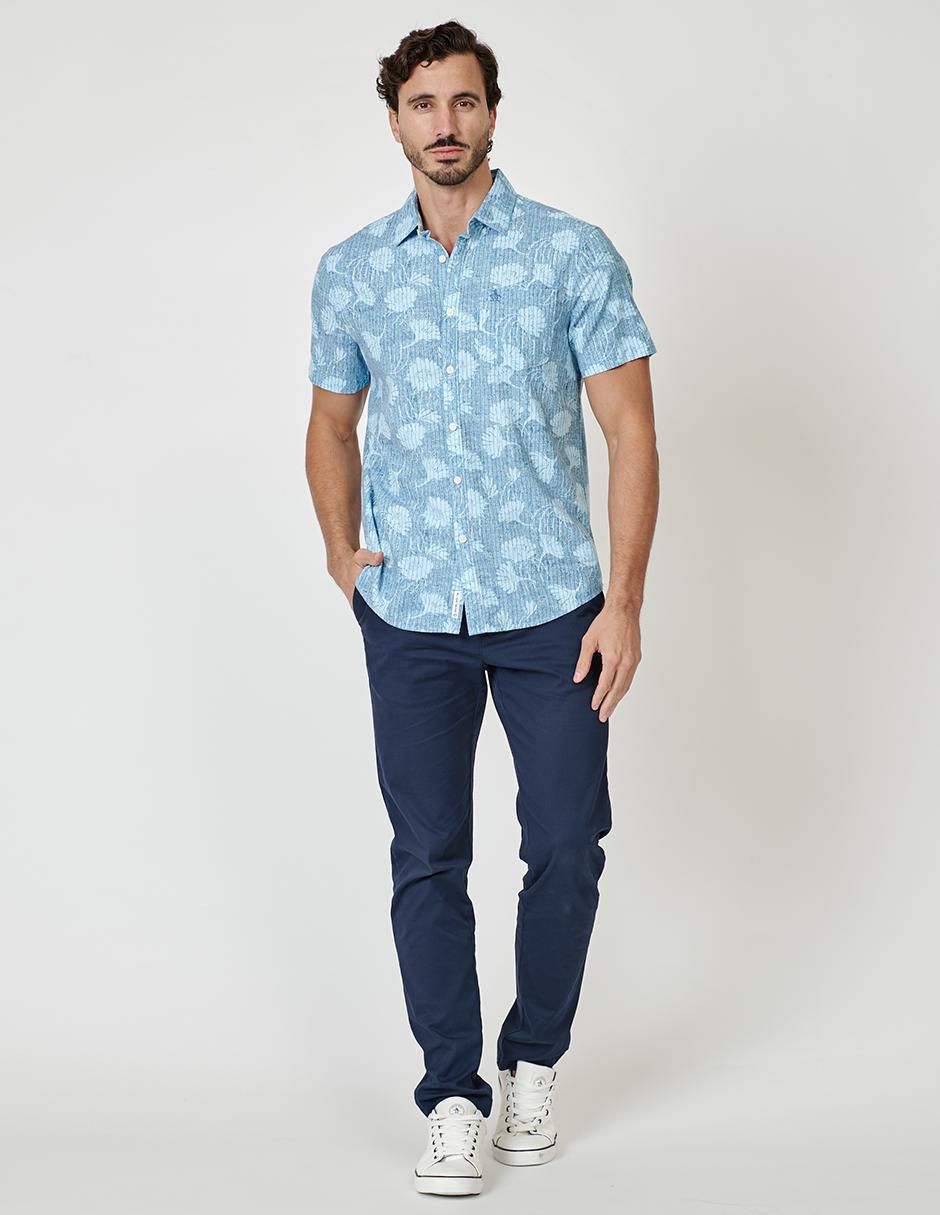 Camisa casual de manga corta para hombre 4