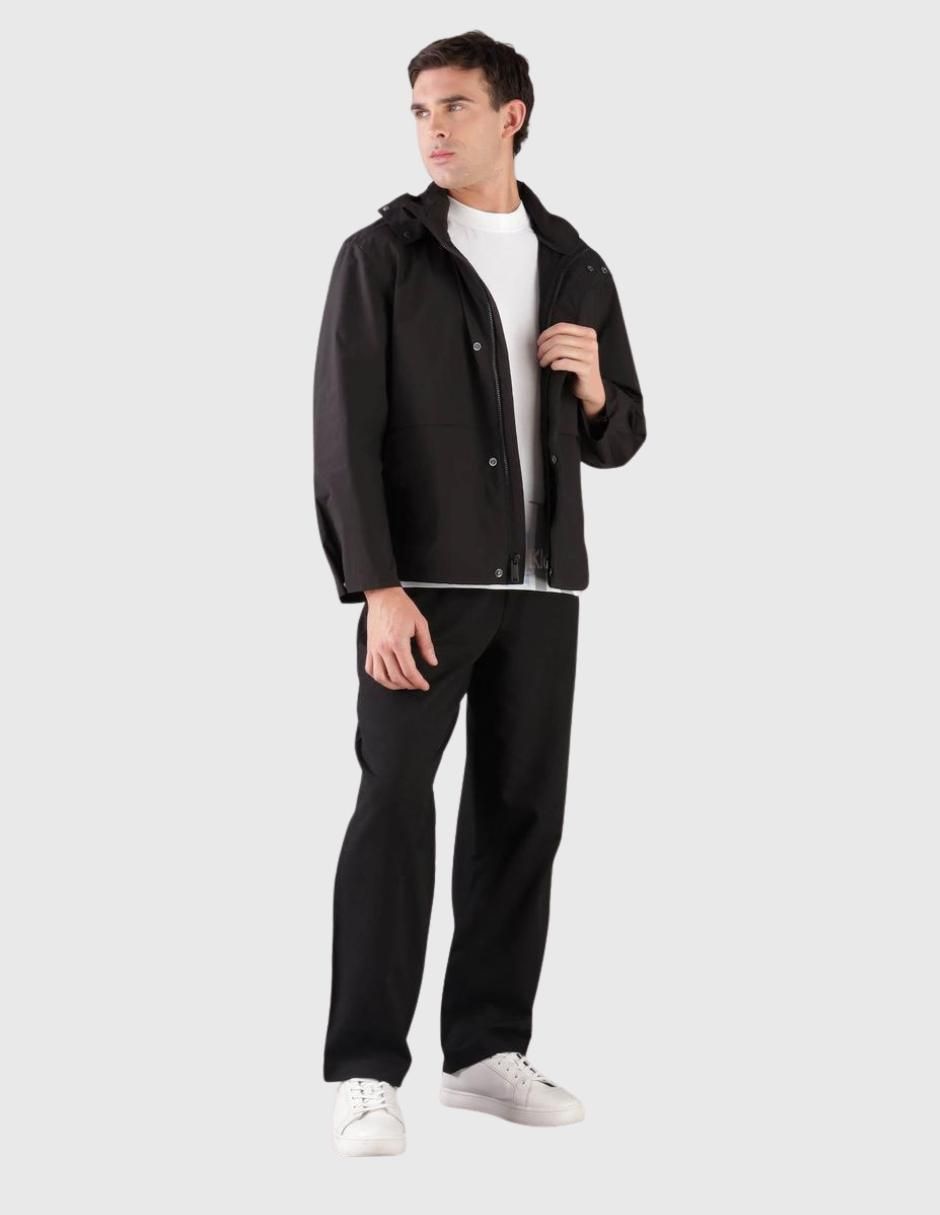 Chamarra rompevientos capucha desmontable para hombre 4