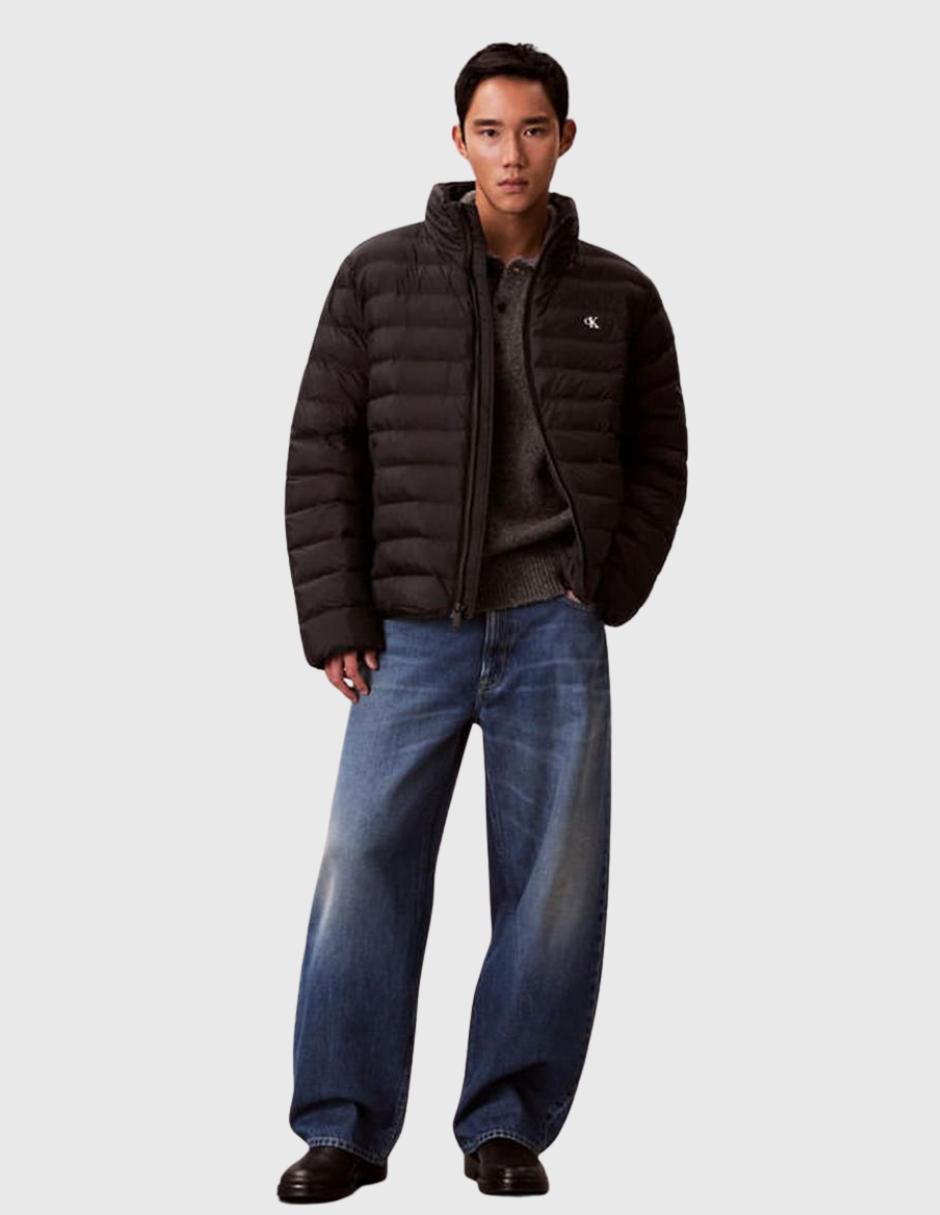 Chamarra acolchada Calvin Klein capucha desmontable para hombre