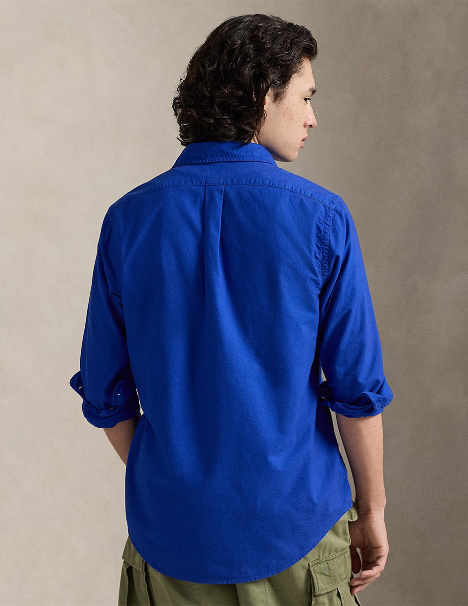 Camisa casual de algodón manga larga para hombre 2