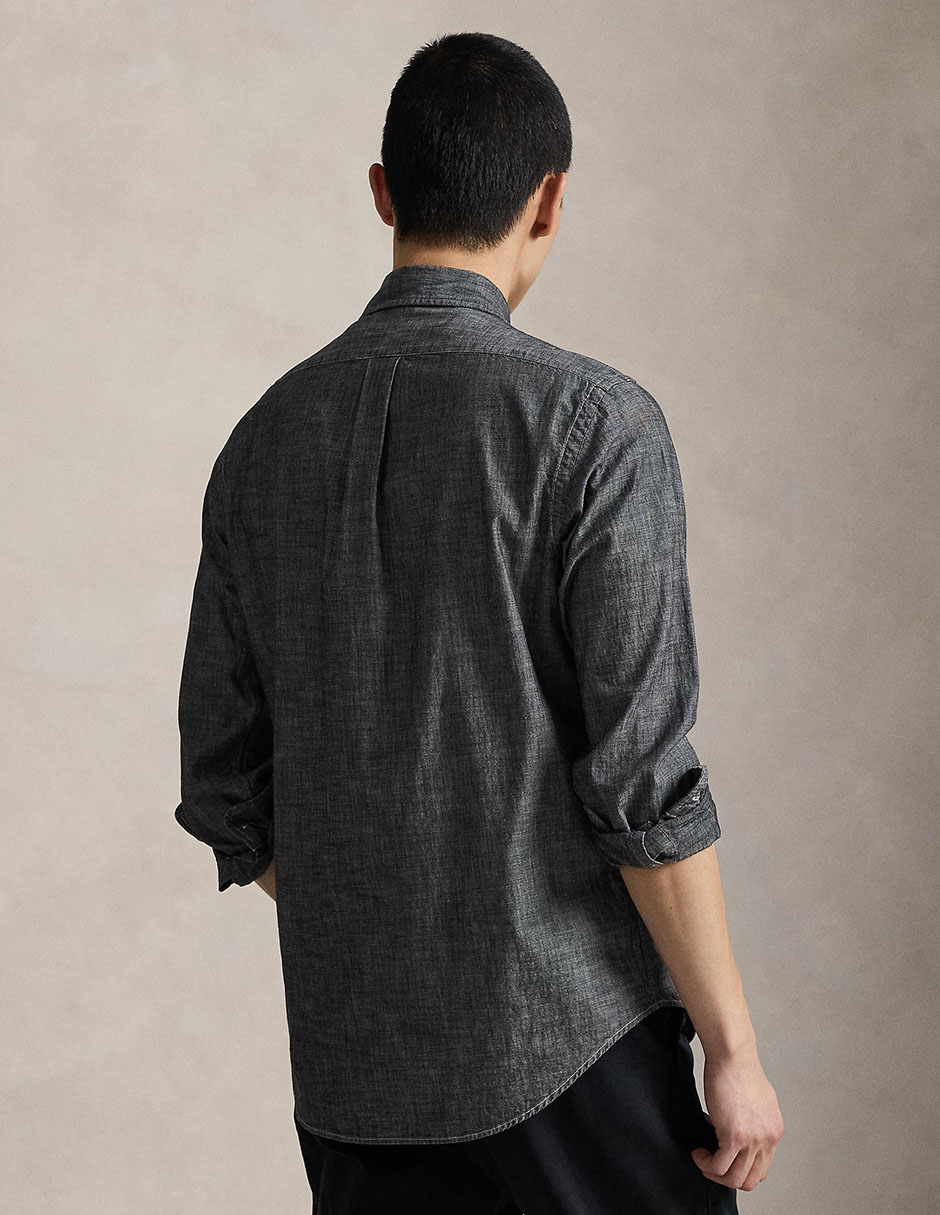 Camisa business casual de algodón manga larga para hombre 2