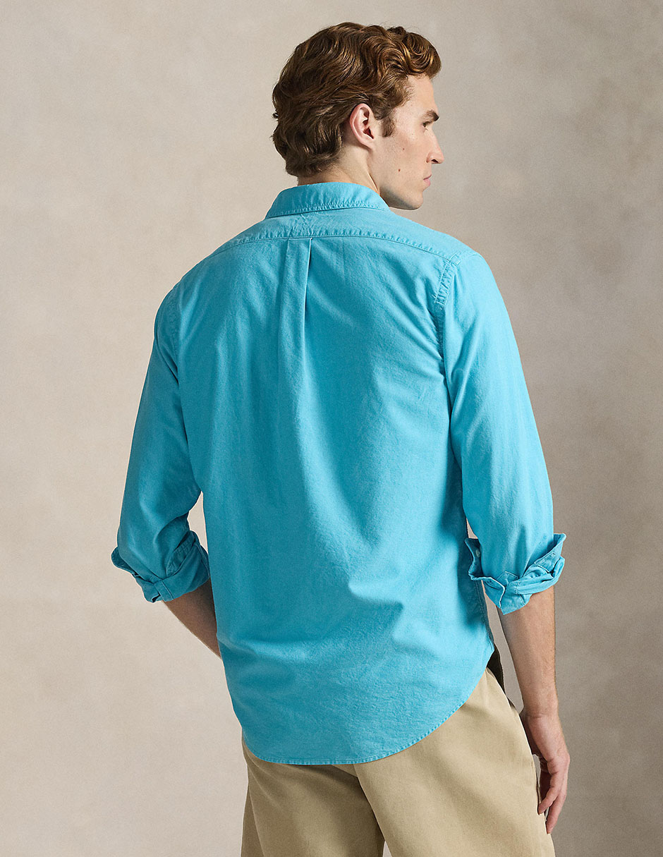 Camisa business casual de algodón manga larga para hombre 2