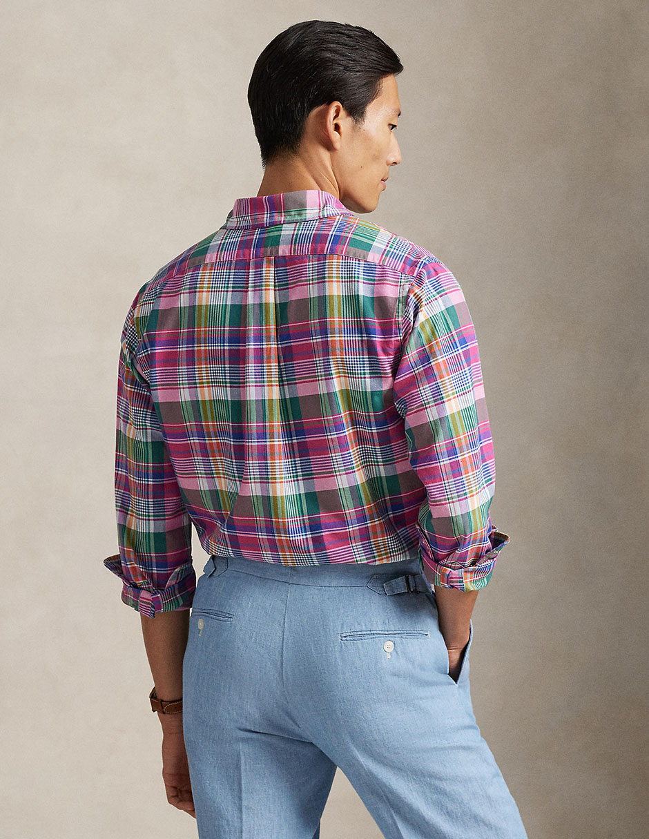 Camisa business casual de algodón manga larga para hombre 2