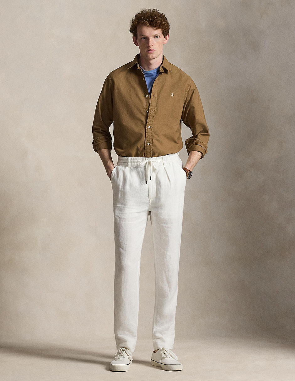 Camisa casual de algodón manga larga para hombre 3