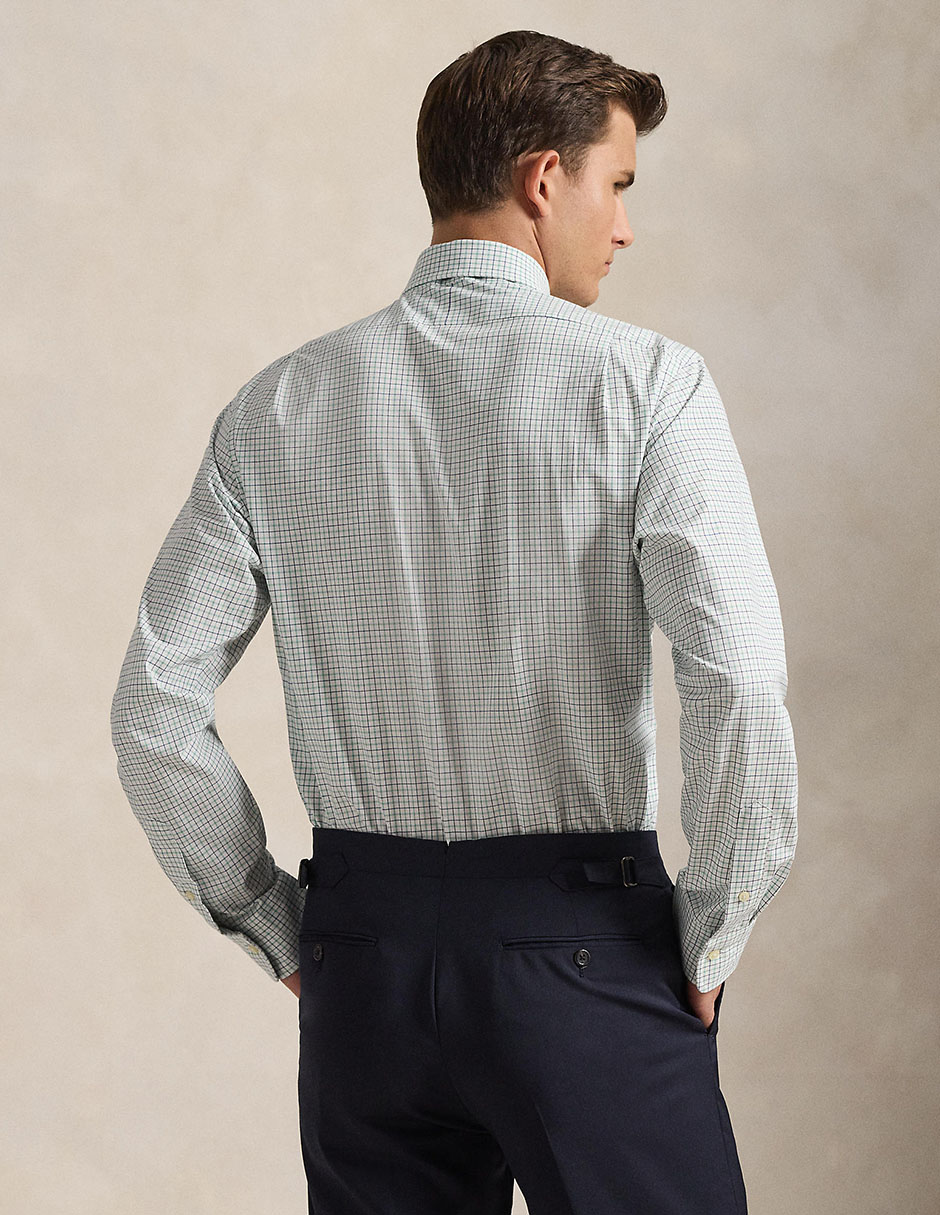 Camisa de vestir de algodón manga larga para hombre 2